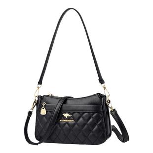 真皮质感中年妈妈包包斜挎包2026新款潮百搭时尚单肩女士气质小包