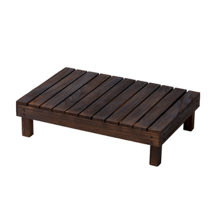 实木矮花架户外庭院置物架鱼缸底架子阳台落地防腐木花盆景摆放架