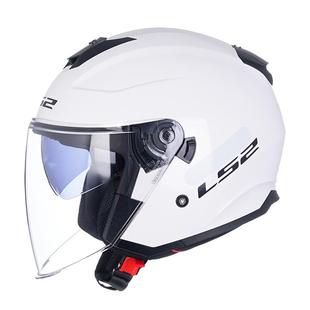 LS2摩托车半盔男四季电动车头盔女大踏板四分之三盔冬3C认证OF626