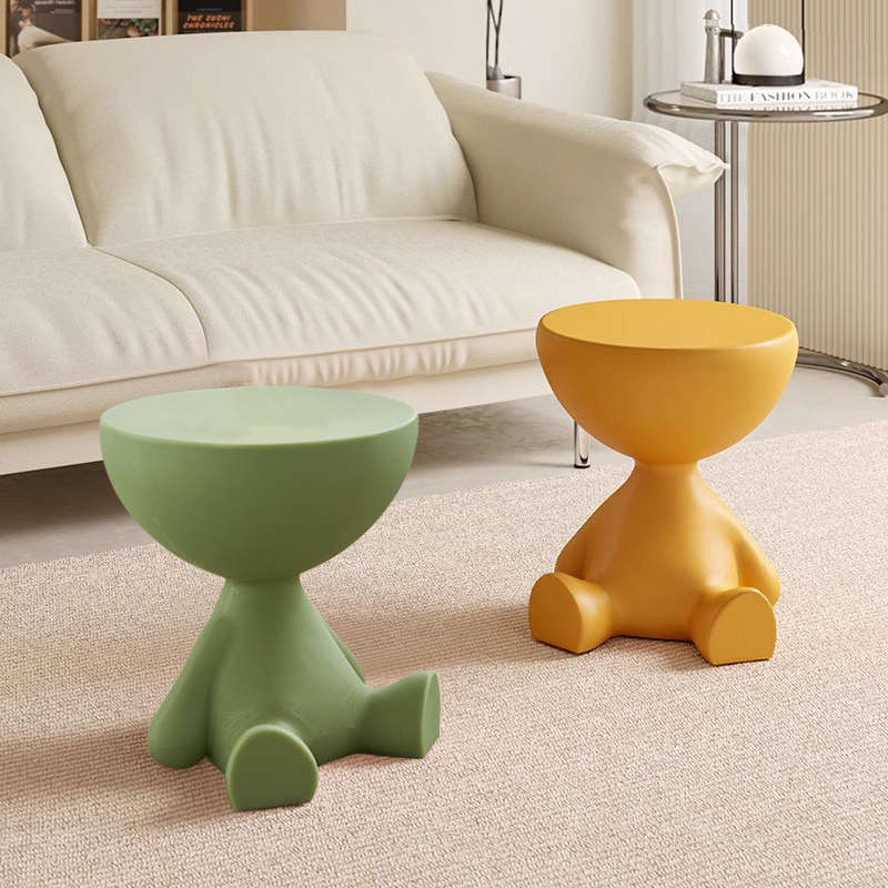 创意沙发边几可移动圆桌家用边桌平头茶几塑料简约客厅桌子小户型