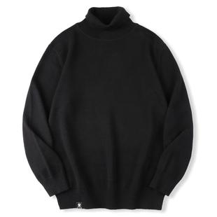 KERWATS秋冬季新款韩版纯棉大码宽松打底无性别男女高领针织毛衣