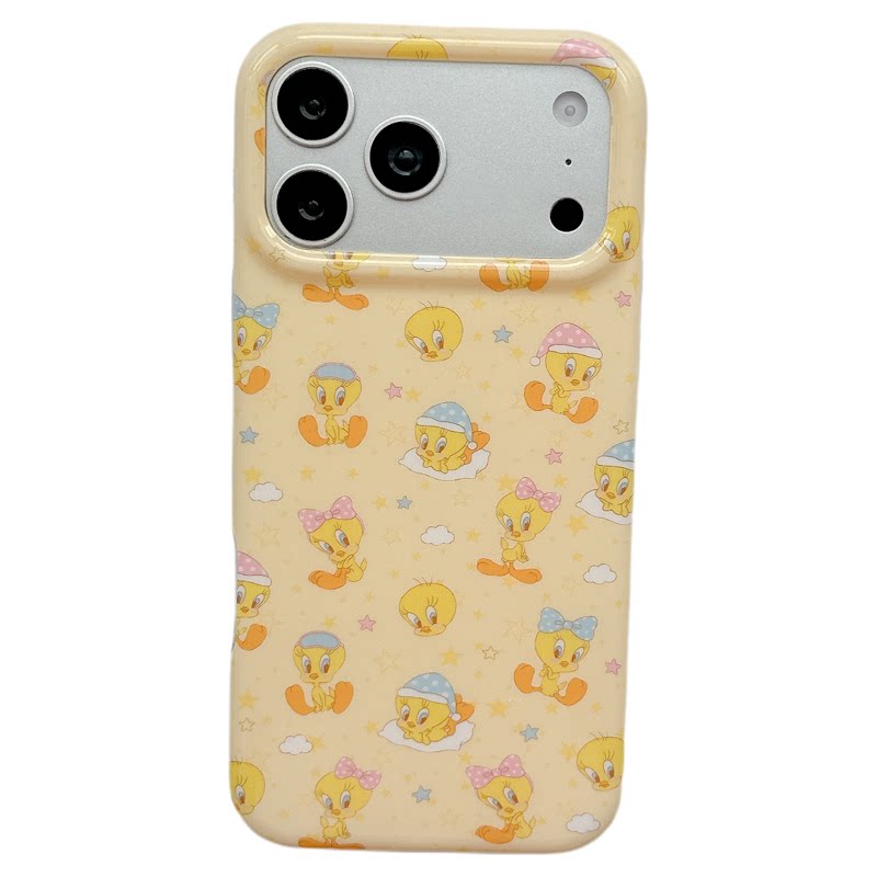 MoreRex 童趣ins卡通睡帽崔迪小鸟适用苹果18手机壳iphone17promax新款18pro全包15防摔保护套14软萌16超好看