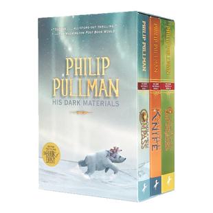 黑暗物质三部曲 His Dark Materials Trilogy 英文原版书黄金罗盘 魔法神刀 琥珀望远镜 全英文版进口英语小说书籍 黑质系列