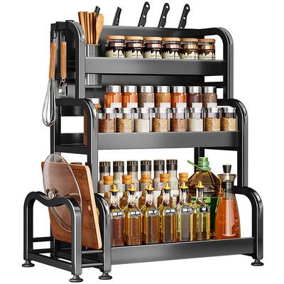 3层多功能分区调料置物架