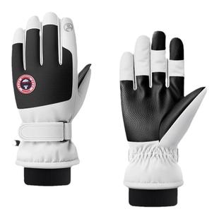 手套男士冬季骑行电动车防风防寒加绒加厚保暖可触屏棉滑雪手套女