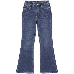 【张凌赫代言】Lee凉凉裤426修身高腰微喇深蓝轻薄女牛仔裤潮流