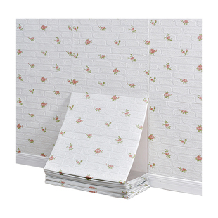 墙纸自粘房间卧室3d立体墙贴客厅出租屋壁纸卡通儿童房防水防潮纸