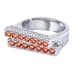 NothingButMini错层锆石水晶戒指女小众设计轻奢高级感精致百搭