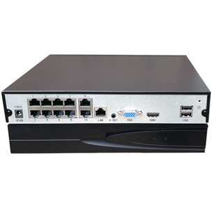 雄迈 POE录像机NVR高清监控主机监控眼人形人脸识别800万 8路10路