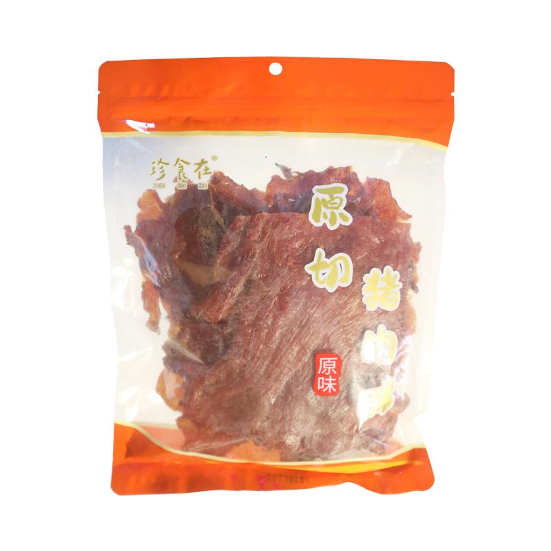 珍食在超大片原切猪肉脯