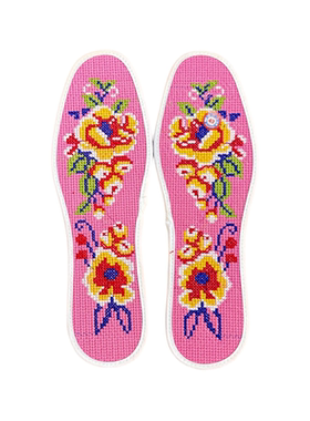 刺绣成品鞋垫双线机绣