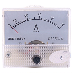 正泰85L1-A/V小机械指针交流电流表电压表450V直通30A 75/5 50/5