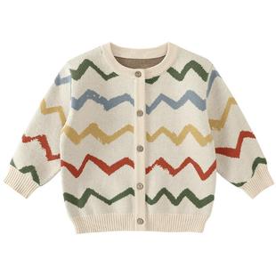 宝宝毛衣儿童针织开衫春秋季男童外套婴幼儿春款线衣春装女童上衣