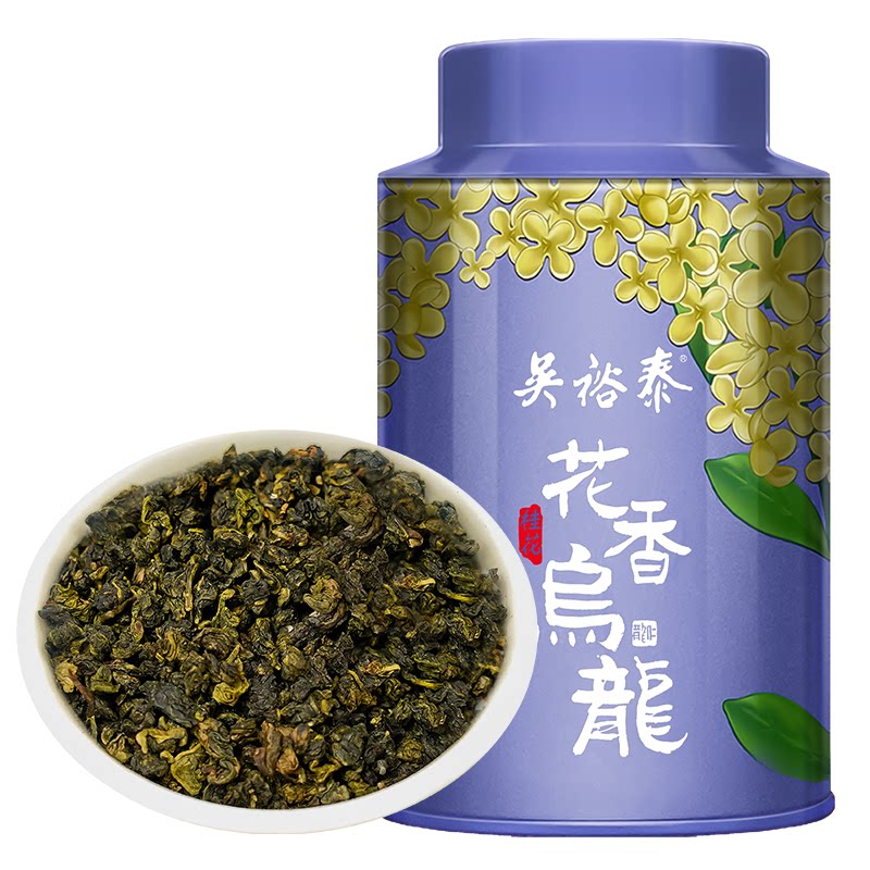 吴裕泰乌龙茶浓香铁观音桂花乌龙105g罐装桂花茶茶叶独立包装