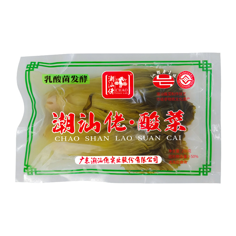 潮汕佬广东澄海特产酸菜鱼泡酸菜