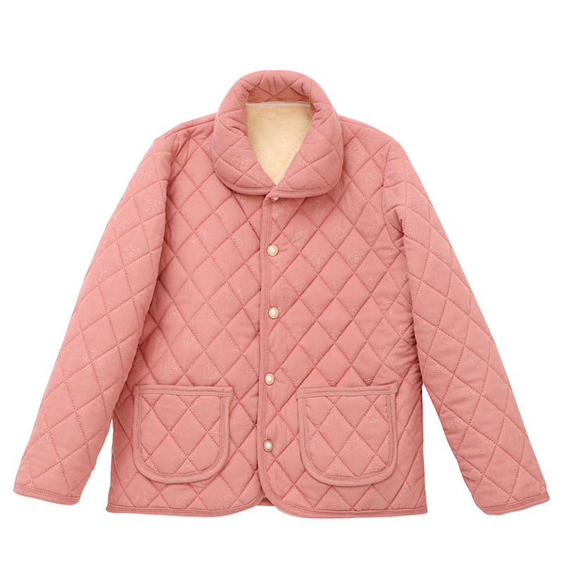 欧棉绒棉袄加绒加厚中老年棉服条棉衣/棉服