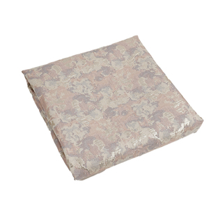 古典廓形 温柔淡粉紫色花朵烫金浮雕提花布料 旗袍连衣裙服装面料