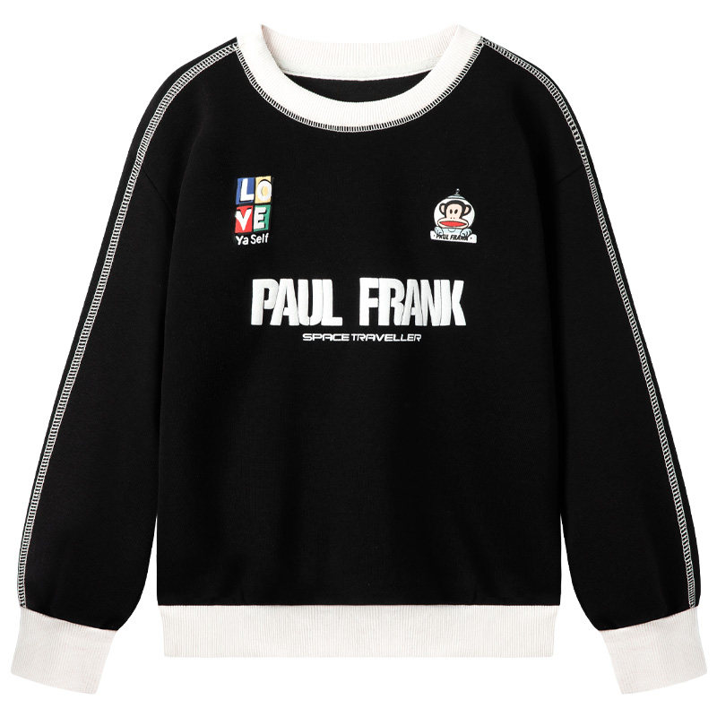 Paul Frank/大嘴猴儿童卫衣男孩2026新款发泡印花男童中大童上衣