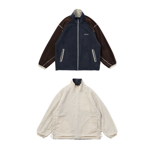 BOHRHOO25AW德绒面防泼水防护面百搭保暖双面穿摇粒绒外套男女冬