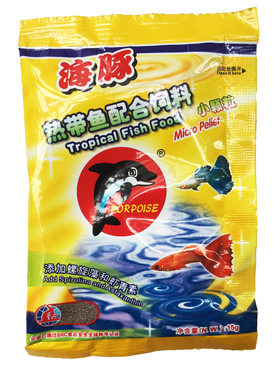 微颗粒鱼饲料海豚热带鱼饲料鱼食
