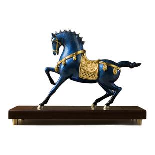 铜师傅《富贵马》客厅桌面铜马年摆件家居装饰工艺品开业乔迁摆件