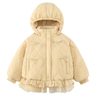 女童加绒加厚棉衣外套