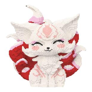 九尾狐积木成人版拼图6到12岁小颗粒拼装玩具高难度巨大型男女孩