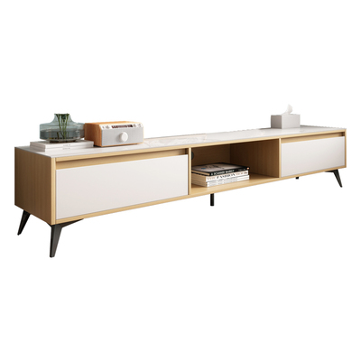 宜森缘简约现代岩板茶几电视柜