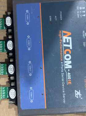 议价ZLG致远电子NETCOM-400IE工业级串口服务器，4口