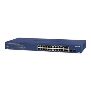 国行 24口全POE+供电NETGEAR网件GS724TP v2 24口POE+千兆智能网管交换机含2个SFP