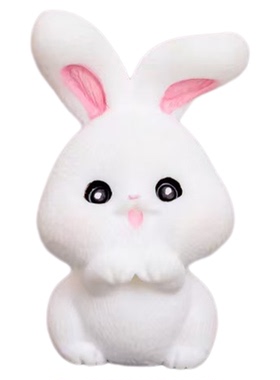 微景观中秋节玉兔子月饼造景摆件