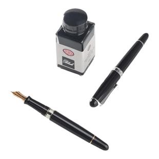 意大利AURORA奥罗拉88系列800 800C黑金经典14K金尖活塞上墨钢笔