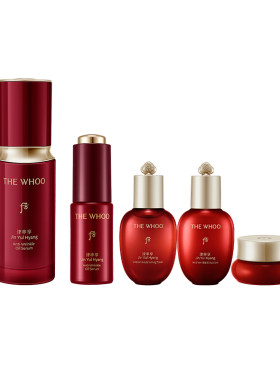 【官方正品】Whoo后津率享密集平颜精华液礼盒5件套95ml 保湿