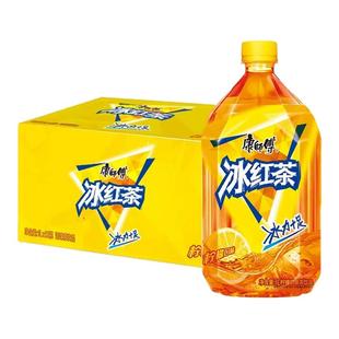 【官方正品】康师傅冰红茶大瓶1L装解渴即饮柠檬味茶饮料正品整箱