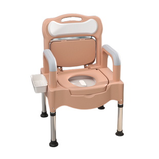 孕妇老人洗澡坐便两用椅子可调节高度成人家用移动马桶室内座便器
