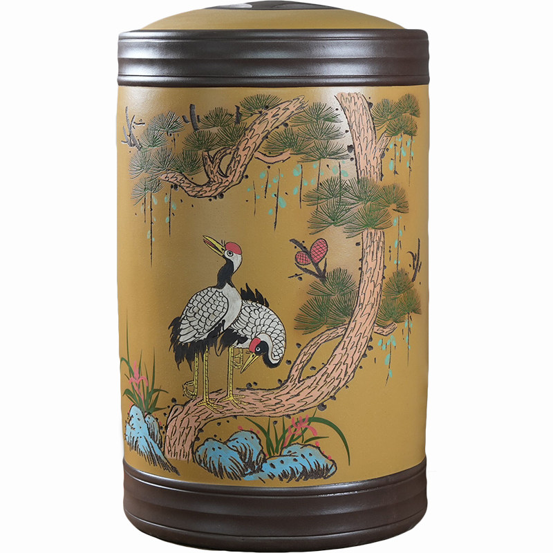 白茶12斤特大号紫砂茶叶罐