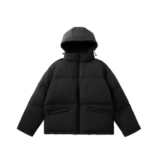 LAMLICKA冬季白鸭绒羽绒服女加厚保暖面包服可拆卸帽潮牌大码外套