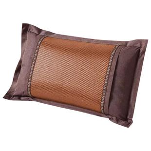 荞麦皮壳夏天夏季凉席枕头冰丝凉枕护颈椎助睡眠枕芯成人睡觉专用