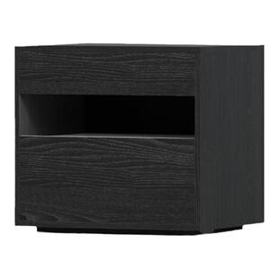 意式极简高端黑色床头柜卧室现代简约储物床边柜创意轻奢收纳柜