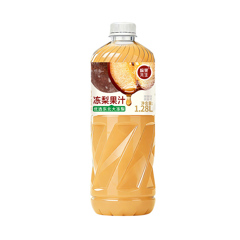 东北大冻梨果汁1.28*2大瓶装