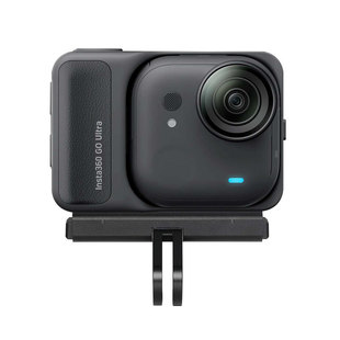 影石Insta360 GO Ultra拇指相机磁吸转接头专用快拆配件底座快装板卡扣自拍杆连接转换扩展配件金属两爪接口