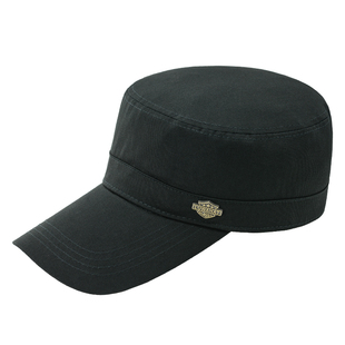 加长帽檐平顶帽男大头围帽子春秋季四季款棉帽黑色胖头大脸显脸小