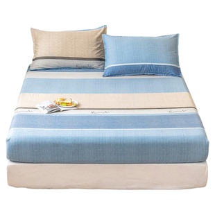 纯棉床笠单件2024新款四季通用100全棉床罩全包学生宿舍单人床套