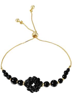 优雅黑莓玛瑙手链小众设计