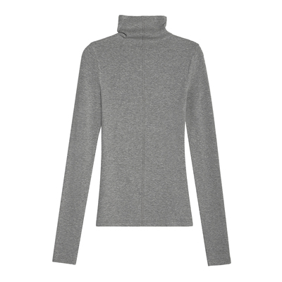 高领长袖打底修身上衣