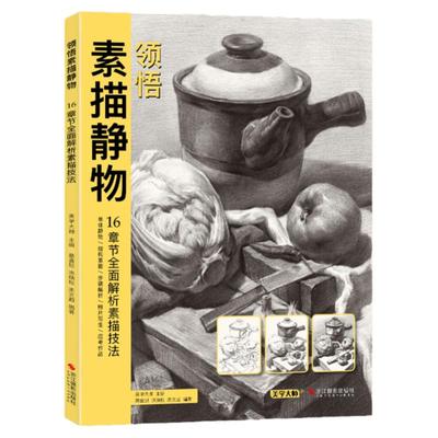 美学大师 领悟素描静物书籍 大八开临摹范本入门经典教材 组合画册集单个罐子道具结构解析照片写生 校联考美术高考名师绘画示范