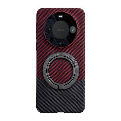 华为mate60磁吸充电带指环手机壳