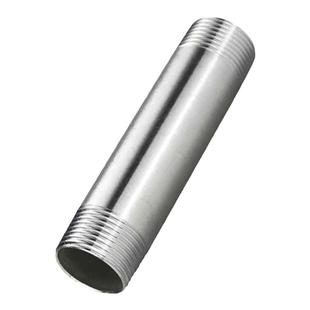316L不锈钢加长双头外丝螺纹钢管100mm150mm4分6分1寸延长管200MM