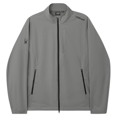 蜘蛛秋冬男弹力登山尼立领薄夹克