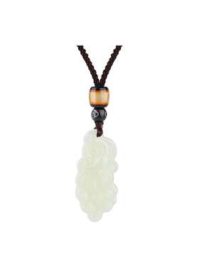 天然和田玉孔雀吊坠女款